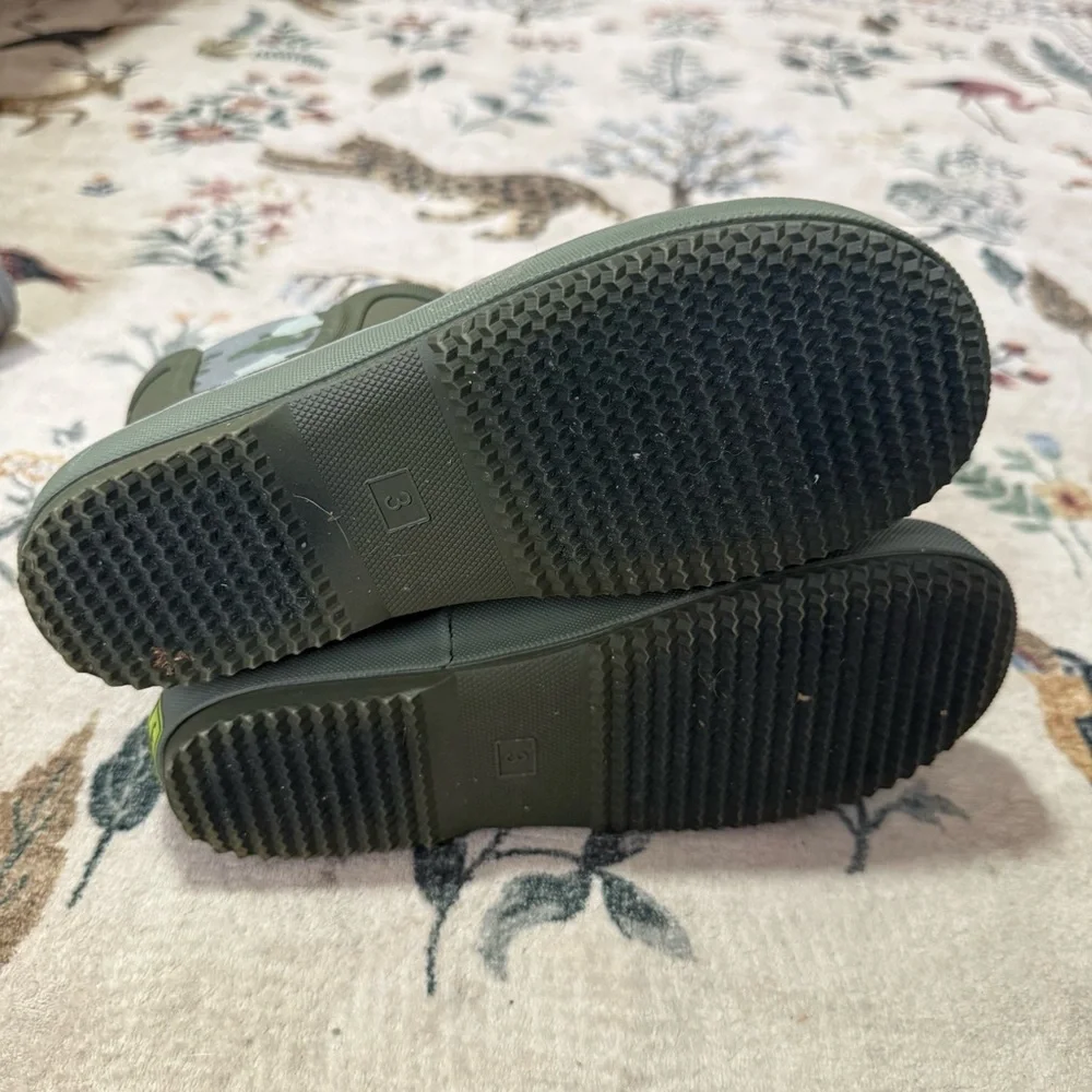 Kids element Chelsea olive Green Camo rain Boots 3